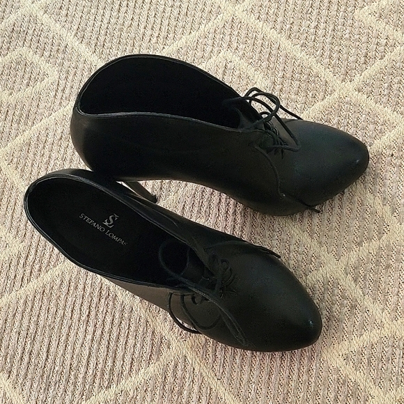 Stephano Lompas made in Italy black leather booties - Picture 3 of 10